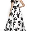 Blush By Alexia Designs - 5722 Illusion Bateau Floral Dress