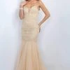 Blush By Alexia Designs - 7003 Strapless Sequined Mermaid Gown
