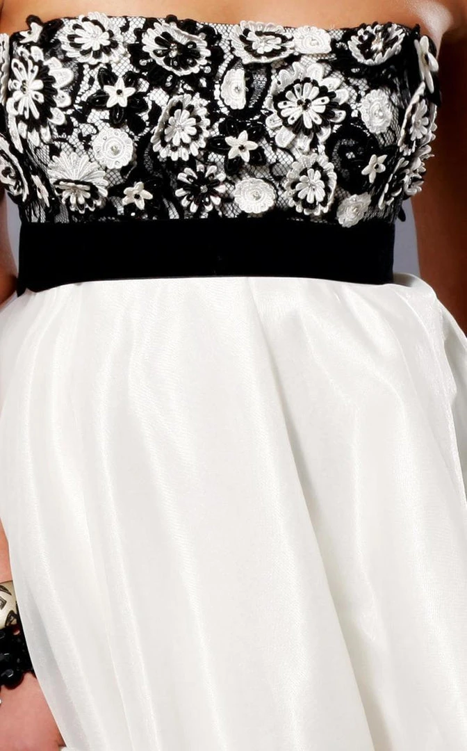 Blush By Alexia Designs - 9112 Strapless Floral Cocktail Dress Cocktail Dresses 4 Blush By Alexia Designs - 9112 Strapless Floral Cocktail Dress Cocktail Dresses