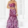 Blush By Alexia Designs - 9336 Strapless Floral Sequined Trumpet Gown 1 Blush By Alexia Designs - 9336 Strapless Floral Sequined Trumpet Gown