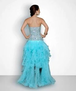 Blush By Alexia Designs - 9608 Strapless Embellished Ruffled Long Gown Formal Gowns 5 Blush By Alexia Designs - 9608 Strapless Embellished Ruffled Long Gown Formal Gowns