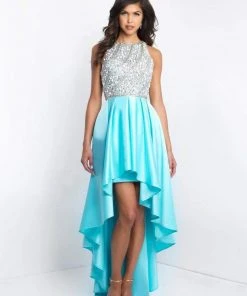 Formal Gowns Blush By Alexia Designs - C1037 Beaded Bateau Neck High Low Dress 7 Formal Gowns Blush By Alexia Designs - C1037 Beaded Bateau Neck High Low Dress