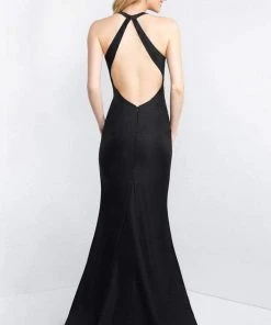 Blush By Alexia Designs - C1040 Sleek Floral Print Halter Sheath Dress 7 Blush By Alexia Designs - C1040 Sleek Floral Print Halter Sheath Dress