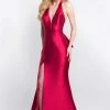 Formal Gowns Blush By Alexia Designs - C1061 Halter Neck Mikado Sheath Dress