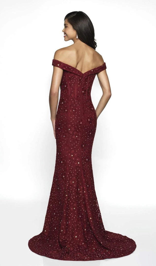 Blush By Alexia Designs - C2084 Plunging Jeweled Corset Lace Gown 5 Blush By Alexia Designs - C2084 Plunging Jeweled Corset Lace Gown