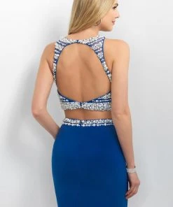 Cocktail Dresses Blush By Alexia Designs - C365 Pearl Studded Cocktail Dress