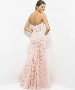 Formal Gowns Blush By Alexia Designs - Embroided Floral Strapless Mermaid Gown 9582 11 Formal Gowns Blush By Alexia Designs - Embroided Floral Strapless Mermaid Gown 9582