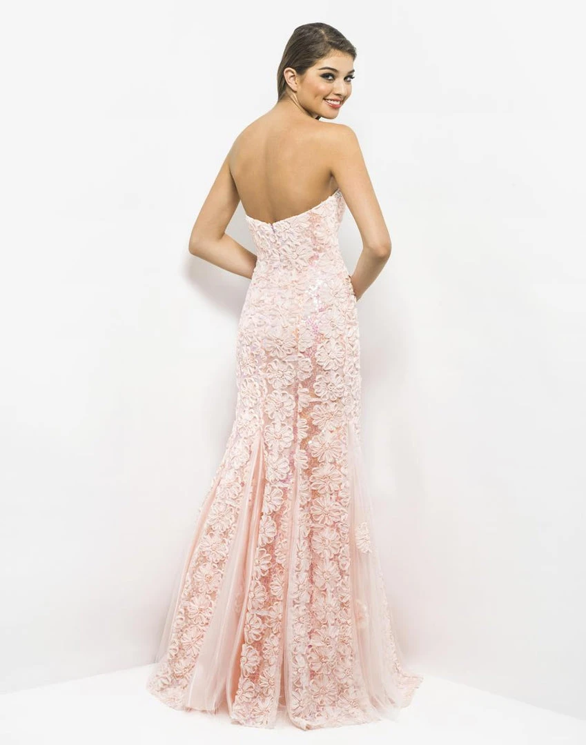 Formal Gowns Blush By Alexia Designs - Embroided Floral Strapless Mermaid Gown 9582 7 Formal Gowns Blush By Alexia Designs - Embroided Floral Strapless Mermaid Gown 9582