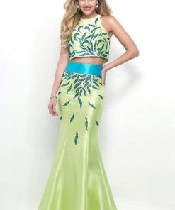 Blush By Alexia Designs - Jewel Toned Jewel Mikado Trumpet Gown 11319 Formal Gowns