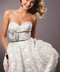 Blush By Alexia Designs - Lace Sweetheart A-line Dress 9141