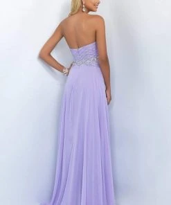 Blush By Alexia Designs - Lovely Crystal Beaded Strapless Gown 11070