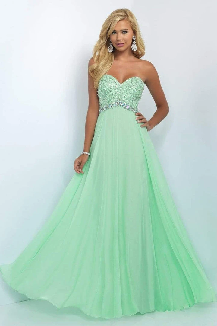 Formal Gowns Blush By Alexia Designs - Lovely Crystal Encrusted A-Line Gown 11050 3 Formal Gowns Blush By Alexia Designs - Lovely Crystal Encrusted A-Line Gown 11050