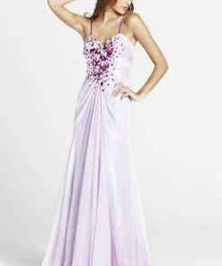 Formal Gowns Blush By Alexia Designs - P001 Bejeweled Chiffon Evening Gown