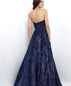 Formal Gowns Blush By Alexia Designs - Sequined Strapless Fitted Gown 11395 5 Formal Gowns Blush By Alexia Designs - Sequined Strapless Fitted Gown 11395