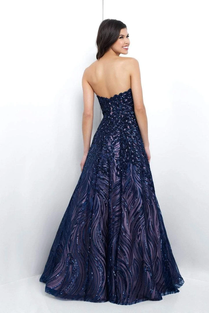 Formal Gowns Blush By Alexia Designs - Sequined Strapless Fitted Gown 11395 4 Formal Gowns Blush By Alexia Designs - Sequined Strapless Fitted Gown 11395