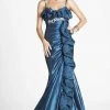 Formal Gowns Blush By Alexia Designs - Sleeveless Ruffled Evening Gown P017 2 Formal Gowns Blush By Alexia Designs - Sleeveless Ruffled Evening Gown P017