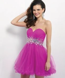 Blush By Alexia Designs - Strapless Embellished Cocktail Dress 9662 Cocktail Dresses