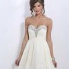 Formal Gowns Blush By Alexia Designs - Strapless Plated Cocktail Dress X156