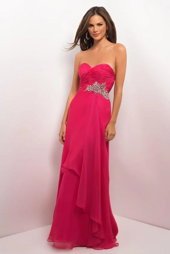 Blush By Alexia Designs - Strapless Pleated Long Dress 9612 Formal Gowns 6 Blush By Alexia Designs - Strapless Pleated Long Dress 9612 Formal Gowns