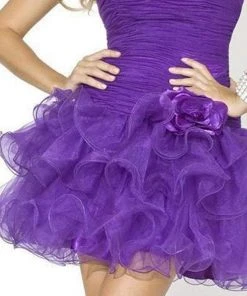 Blush By Alexia Designs - Strapless Ruffled Cocktail Dress X001 5 Blush By Alexia Designs - Strapless Ruffled Cocktail Dress X001