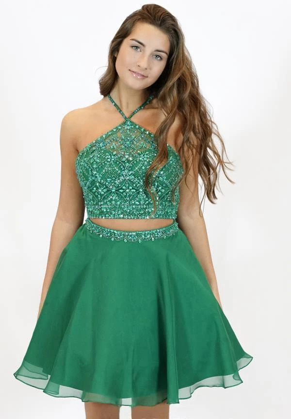 Formal Gowns Blush By Alexia Designs - Two-Piece Ornate Illusion Halter Dress 11376 5 Formal Gowns Blush By Alexia Designs - Two-Piece Ornate Illusion Halter Dress 11376