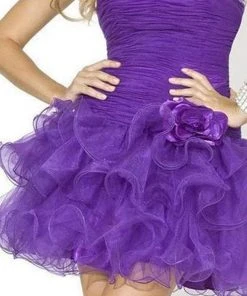 Blush By Alexia Designs - X001 Strapless Ruffled Cocktail Dress 5 Blush By Alexia Designs - X001 Strapless Ruffled Cocktail Dress