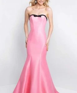 Blush By Alexia Designs Blush - C1046 Contrast Strapless Bow Ornate Mermaid Gown
