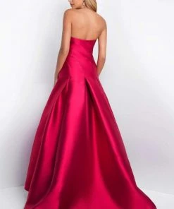 Blush By Alexia Designs Blush - C1067 Strapless Asymmetrical Sculpted Mikado Ballgown Formal Gowns