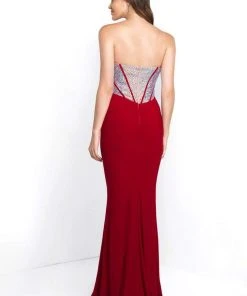 Blush By Alexia Designs Formal Gowns Blush - C1085 Embellished Sweetheart Fitted Jersey Gown