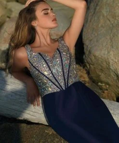 Blush By Alexia Designs Blush - C1086 Sleeveless Crystal Beaded Mikado Evening Gown 9 Blush By Alexia Designs Blush - C1086 Sleeveless Crystal Beaded Mikado Evening Gown