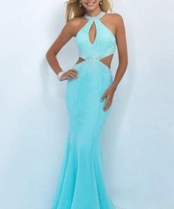 Blush By Alexia Designs Blush - Crystal Embellished High Neck Mermaid Dress 11034 Formal Gowns