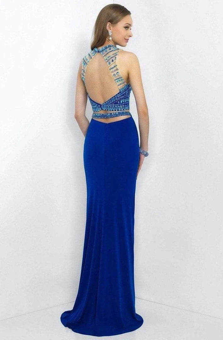 Blush By Alexia Designs Blush - Crystal Encrusted Cropped Top Sheath Dress 11055 7 Blush By Alexia Designs Blush - Crystal Encrusted Cropped Top Sheath Dress 11055