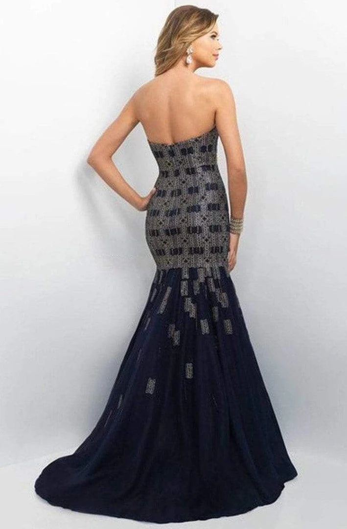 Blush By Alexia Designs Blush - Embellished Sweetheart Satin Mermaid Dress 11130 4 Blush By Alexia Designs Blush - Embellished Sweetheart Satin Mermaid Dress 11130