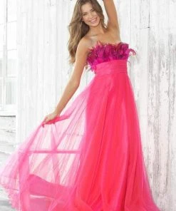 Blush By Alexia Designs Blush - Feathered Sweetheart Chiffon A-Line Gown 5105 Formal Gowns 9 Blush By Alexia Designs Blush - Feathered Sweetheart Chiffon A-Line Gown 5105 Formal Gowns