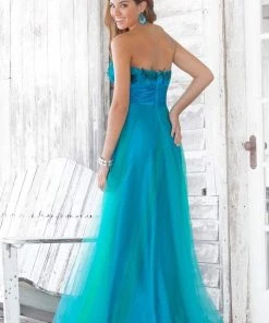 Blush By Alexia Designs Blush - Feathered Sweetheart Chiffon A-Line Gown 5105 Formal Gowns 8 Blush By Alexia Designs Blush - Feathered Sweetheart Chiffon A-Line Gown 5105 Formal Gowns