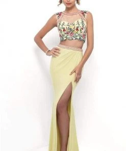 Blush By Alexia Designs Blush - Floral Embroidered Illusion Sheath Gown 11283 8 Blush By Alexia Designs Blush - Floral Embroidered Illusion Sheath Gown 11283