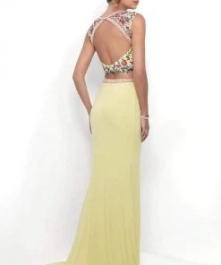 Blush By Alexia Designs Blush - Floral Embroidered Illusion Sheath Gown 11283 9 Blush By Alexia Designs Blush - Floral Embroidered Illusion Sheath Gown 11283