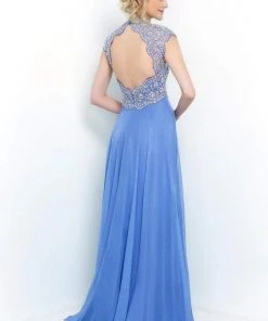 Blush By Alexia Designs Formal Gowns Blush - Luxurious Illusion Scalloped A-Line Gown 9967 6 Blush By Alexia Designs Formal Gowns Blush - Luxurious Illusion Scalloped A-Line Gown 9967