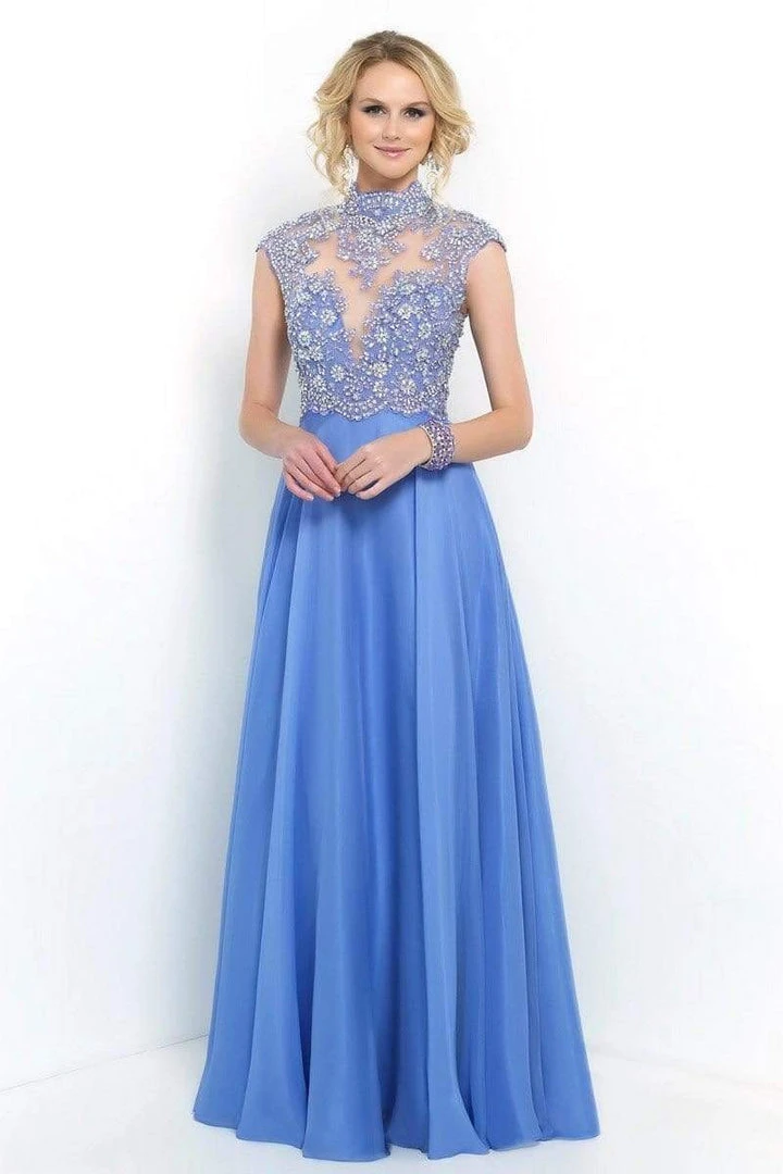 Blush By Alexia Designs Formal Gowns Blush - Luxurious Illusion Scalloped A-Line Gown 9967 3 Blush By Alexia Designs Formal Gowns Blush - Luxurious Illusion Scalloped A-Line Gown 9967