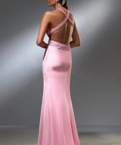 Blush By Alexia Designs Blush - S010 Embellished Halter Neckline Evening Gown Formal Gowns 5 Blush By Alexia Designs Blush - S010 Embellished Halter Neckline Evening Gown Formal Gowns