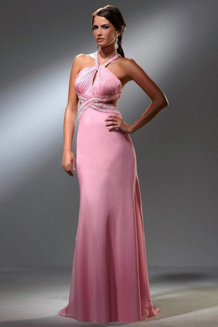 Blush By Alexia Designs Blush - S010 Embellished Halter Neckline Evening Gown Formal Gowns 3 Blush By Alexia Designs Blush - S010 Embellished Halter Neckline Evening Gown Formal Gowns