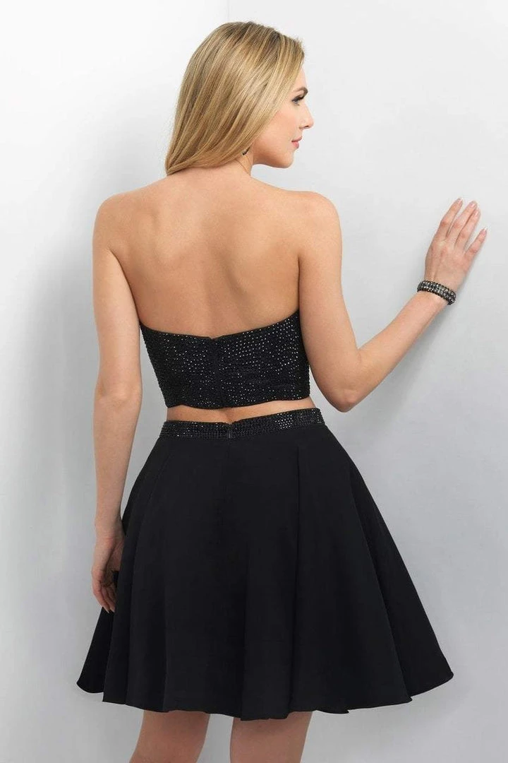 Blush By Alexia Designs Blush - Sequined Sweetheart Chiffon A-Line Dress 11158 Cocktail Dresses 4 Blush By Alexia Designs Blush - Sequined Sweetheart Chiffon A-Line Dress 11158 Cocktail Dresses