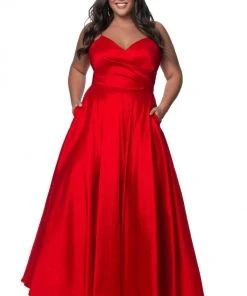 Blush By Alexia Designs Blush Too - 5830W Sweetheart Mid-Open Back Stretch Taffeta Ball Gown