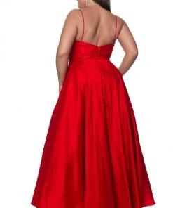 Blush By Alexia Designs Blush Too - 5830W Sweetheart Mid-Open Back Stretch Taffeta Ball Gown