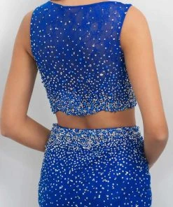 Blush By Alexia Designs Blush - Two Piece Beaded Lace Bateau Short Dress C350 10 Blush By Alexia Designs Blush - Two Piece Beaded Lace Bateau Short Dress C350