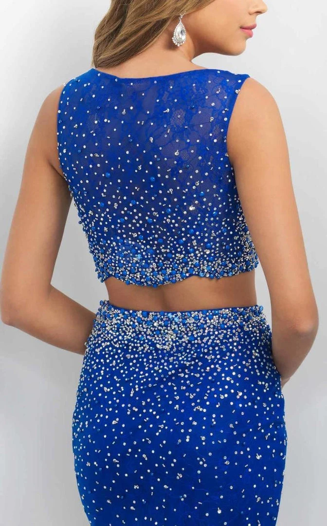 Blush By Alexia Designs Blush - Two Piece Beaded Lace Bateau Short Dress C350 6 Blush By Alexia Designs Blush - Two Piece Beaded Lace Bateau Short Dress C350