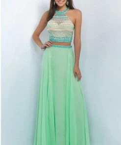 Blush By Alexia Designs Formal Gowns Blush - Two-Piece Bejeweled Illusion High Neck Gown 11056 8 Blush By Alexia Designs Formal Gowns Blush - Two-Piece Bejeweled Illusion High Neck Gown 11056