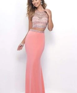 Blush By Alexia Designs Blush - Two-Piece Gem Embellished Halter Top Evening Gown 11248 9 Blush By Alexia Designs Blush - Two-Piece Gem Embellished Halter Top Evening Gown 11248