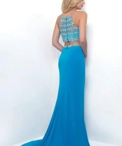 Blush By Alexia Designs Blush - Two-Piece Gem Embellished Halter Top Evening Gown 11248 8 Blush By Alexia Designs Blush - Two-Piece Gem Embellished Halter Top Evening Gown 11248