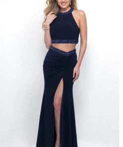 Blush By Alexia Designs Formal Gowns Blush - Two Piece Halter Top With Sarong Style Skirt Dress 11284 7 Blush By Alexia Designs Formal Gowns Blush - Two Piece Halter Top With Sarong Style Skirt Dress 11284